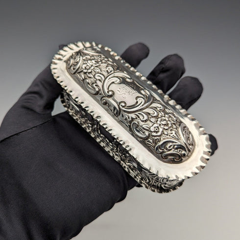 1901年 英国アンティーク 純銀製ボックス 101g Mappin and Webb